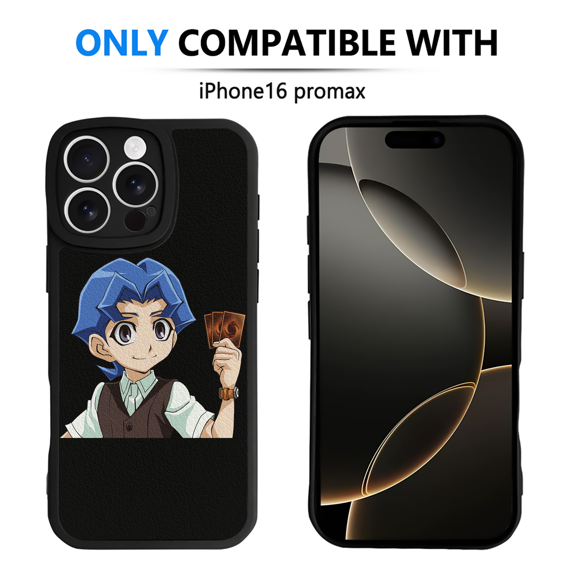 遊☆戯☆王 Yu-Gi-Oh! 【iPhone 16シリーズ対応】シリコンスマホケース（レザー調） 材質：シリコン